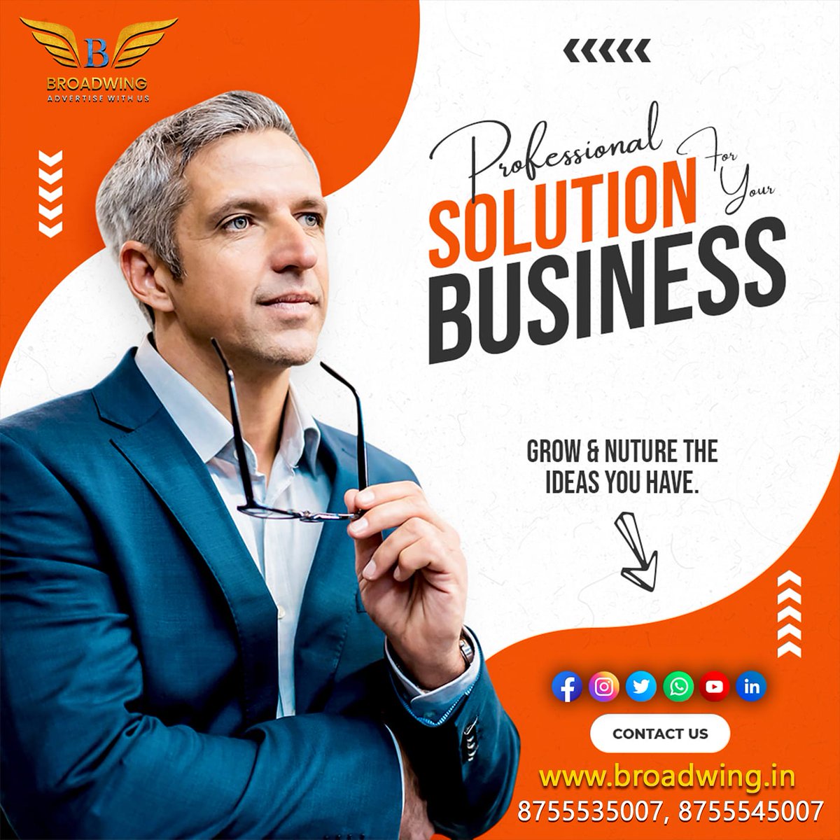 broadwing_in's tweet photo. Professional solutions for your business.

Grow &amp; nurture the ideas you have.

#business #startups #MarketingTwitter #smartcities #DigitalMarketing #socialmedia #marketing #Website #web #applications #digitalart #broadwing #idea #event https://t.co/otX0Cj2V8b