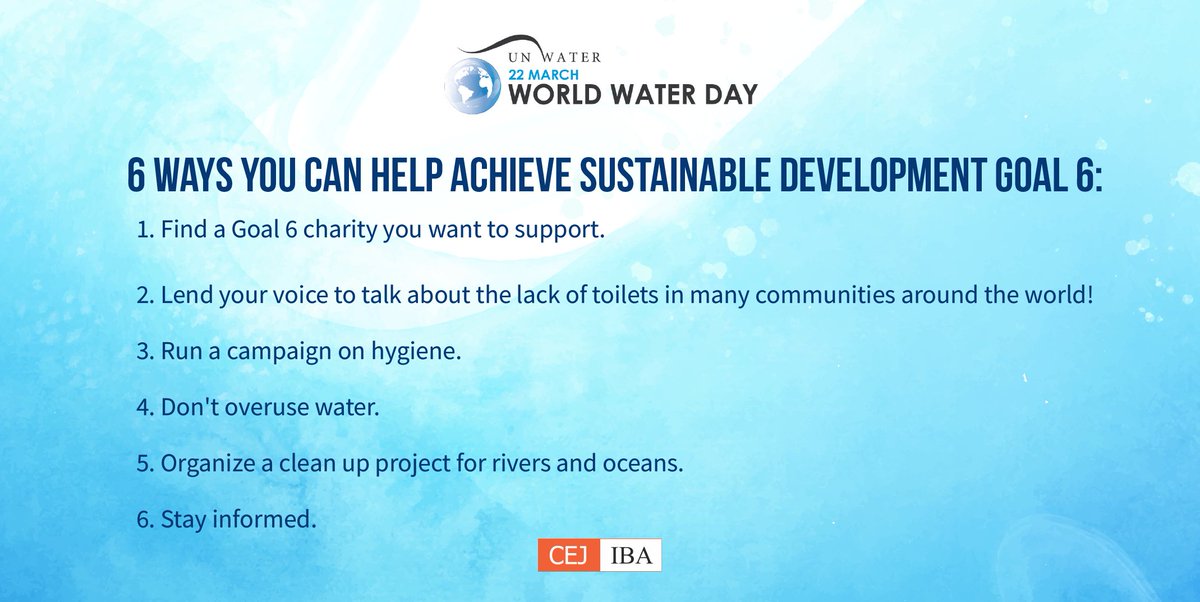 CEJatIBA's tweet image. Did you know Pakistan has been identified by #IMF as a nation facing acute water scarcity? 
This #WorldWaterDay pledge to play your part in helping the country achieve #SustainableDevelopmentGoal6. 
@UN_Water #atCEJ #WaterShortage #Environment #ClimateCrisis #CleanWater