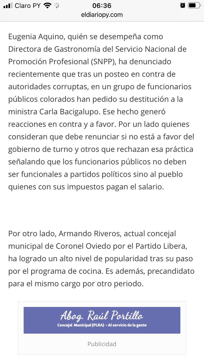 SolanoLopez7's tweet photo. Acá se explica porque hizo el circo mediático de estos días , no da puntada sin hilo , lo que no explica porque entró al SNPP en el 2016 sin concurso de méritos https://t.co/WHIHUweLo2