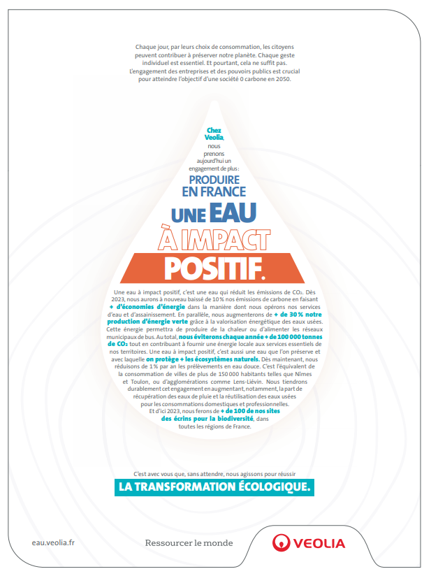 Veolia_FR's tweet photo. Chez Veolia, nous nous engageons à produire en 🇫🇷 une eau à #ImpactPositif pour ↘️nos émissions de CO2 : 
✅ + d'économies d'énergie
✅ + d'énergie verte
✅ + d’économie de la ressource en 💧
✅ + de protect° des écosystèmes naturels
#JourneeMondialeDelEau
https://t.co/SH1Ol1Q5bB https://t.co/YQhQs4qVjy