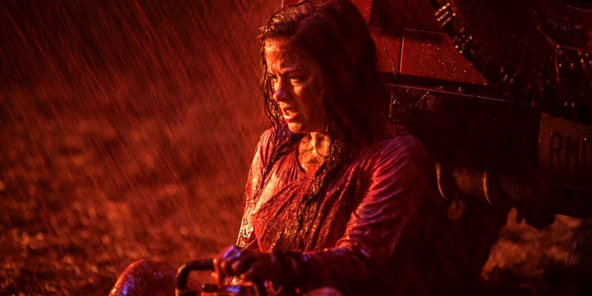 81. EVIL DEAD (2013)Despite recognizable elements, this remake of the 1981 Classic is its own beast.A much more serious take, this film explores mental health, and does it in stylish ways. If you’ve skipped it because it’s a remake, it’s time to change that.  #Horror365