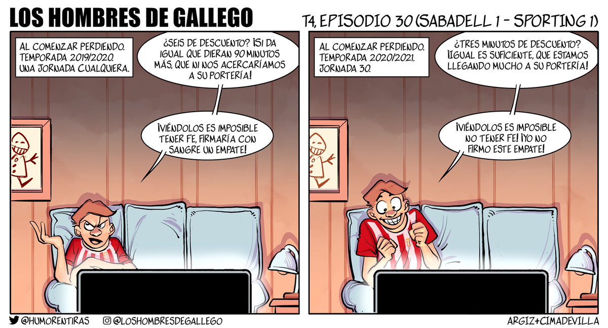 La tira de esta jornada nos recuerda lo mucho que han cambiado las sensaciones que transmite este equipo. 

Se agradece RT