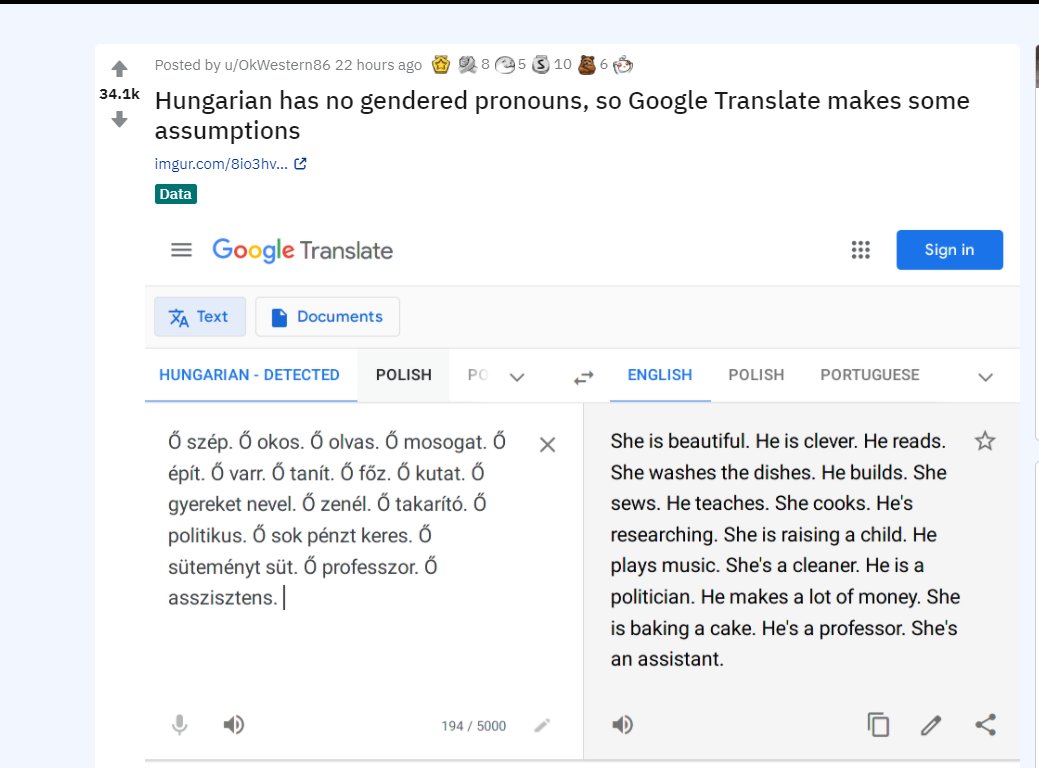 Exemple de biais dans l’intelligence artificielle #IA #biais #bias #algorithmic_bias #FostWom <a href="/FostWom/">FostWom</a>