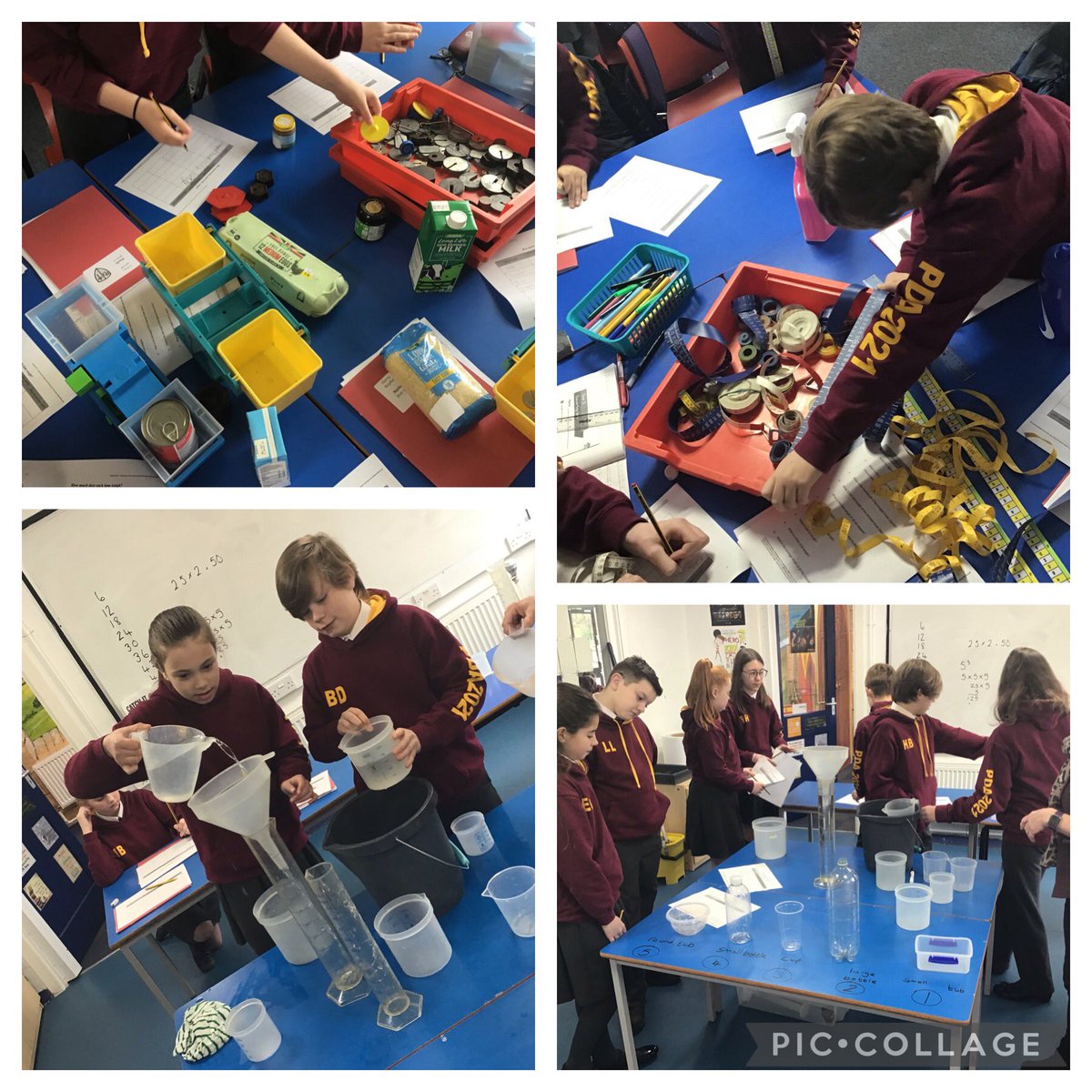 PDA_Y6's tweet image. Practical maths this morning #pdamaths #unitsofmeasurement
