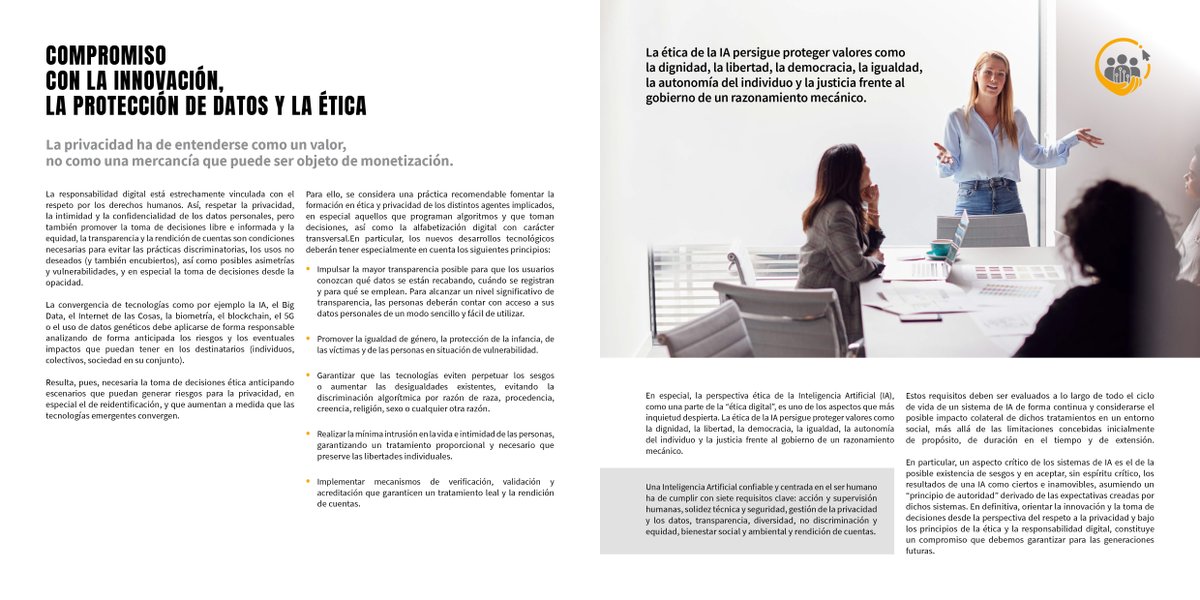 👉 La #privacidad ha de entenderse como un valor, no como una mercancía 👈

El #PactoDigitalAEPD, al que ya se han adherido más de 150 organizaciones, supone un compromiso con la innovación, la #ProtecciónDeDatos y la ética.

Más información: aepd.es/pactodigital
