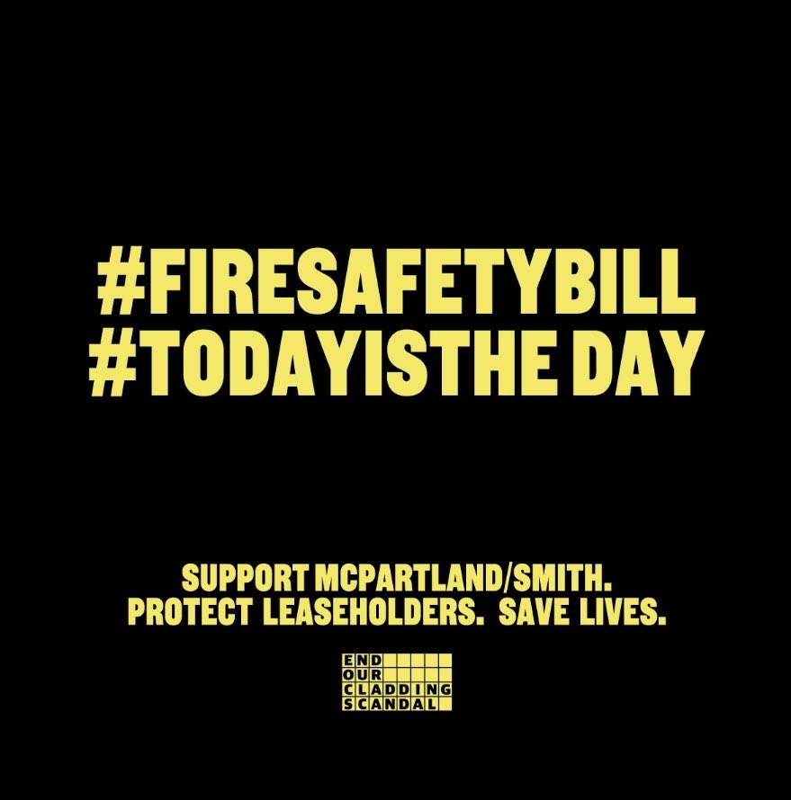 Today <a href="/Conservatives/">Conservatives</a> MPs can vote to stop the bankrupting of thousands of innocent leaseholders who bought properties in good faith from dodgy developers. 

Put an end to this crisis now. <a href="/RobertJenrick/">Robert Jenrick</a> <a href="/team_greenhalgh/">Stephen Greenhalgh</a> 

<a href="/ukcag/">UK Cladding Action Group</a> <a href="/EOCS_Official/">End Our Cladding Scandal</a> #BuildingSafetyCrisis #TodayistheDay