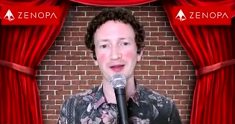 ZenopaLtd's tweet photo. The Zenopa team were joined by Matt Green on Friday afternoon for a comedy show as part of Red Nose Day. It was great to relax and have some fun over a Zoom call. Thank you for a great show, Matt! https://t.co/Wycb7UHZaz