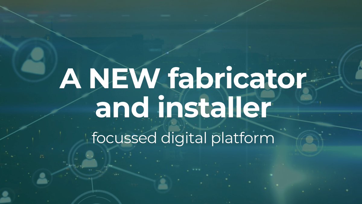 Drumroll please... 🥁

We have now launched our NEW focussed digital platform made to help fabricators and installers be more effective, grow sales and make bigger profits. 👷📈

#AreYouConnected? Get Connected HERE: bit.ly/3bS6xcj ↩️