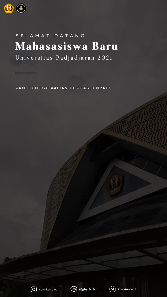 [ Selamat Datang Mahasiswa Baru Unpad 2021]

Halo Wargaa! 

Kami dari Komunitas Anak Bekasi Unpad mengucapkan selamat atas lulusnya teman-teman semua yang terpilih sebagai calon mahasiswa Unpad melalui jalur SNMPTN!🎉🎉🎉

#SNMPTN
#KoasiUnpad
#unpad