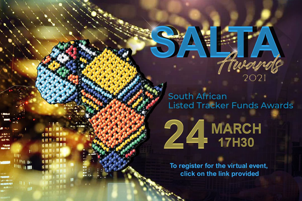 ETFSA's tweet photo. You've voted for your favourite #ETF, now join the live virtual event to see who walks away with the coveted #SALTA2021 awards! Register to attend https://t.co/3FoxnJN6nz
@JSE_Group @RefinitivMEA @profilegroupza https://t.co/HMnAXBvyiI