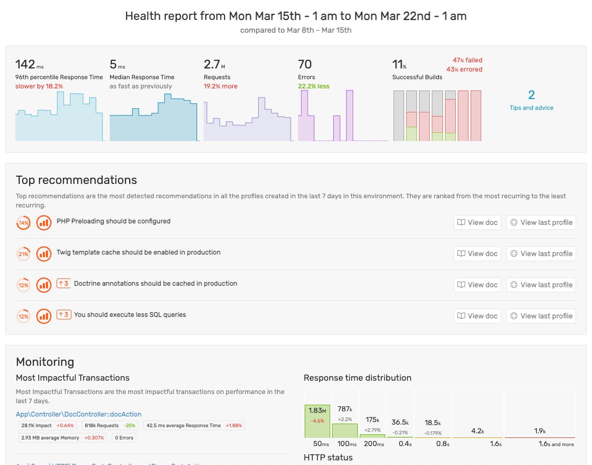 blackfireio's tweet photo. #blackfireio Monitoring launches! Get the best of the two worlds in one tool: Profiling and Monitoring. Unique, finally actionable weekly Health Reports for your application. https://t.co/0o44UFcKou https://t.co/7NwTQLDt0U