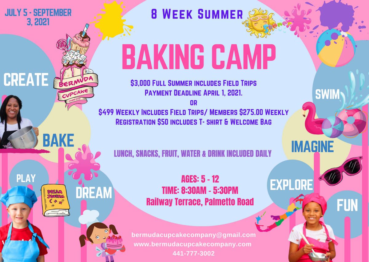 ELSomner1's tweet photo. Not sure what to do with your children this summer....
Well look no further @bdacupcakeco has you covered!
Register now...because space is limited!
π§π¦π§ππ¨
#summerfun #bakingcamp #sweetfun #everyonelovescake https://t.co/62LEppdqP3