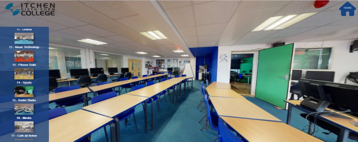ItchenCollege's tweet photo. We are very pleased to bring to you the Itchen Sixth Form College Virtual Tour! Our facilities and classrooms are now open for exploration in fully interactive 3D. This is a great opportunity for prospective students to take a look around campus! 

https://t.co/izg0gQsckc https://t.co/W8A27rtOa7