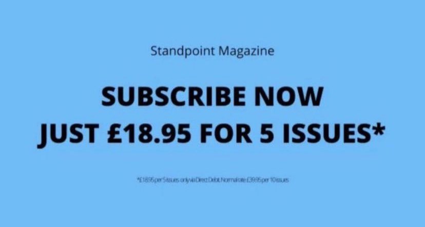 StandpointMag's tweet image. To subscribe please go to standpoint.imbmsubscriptions.com
Or call our subscriptions department on 01293 312 194. For digital/app subscriptions, go to: exacteditions.com/read/sta