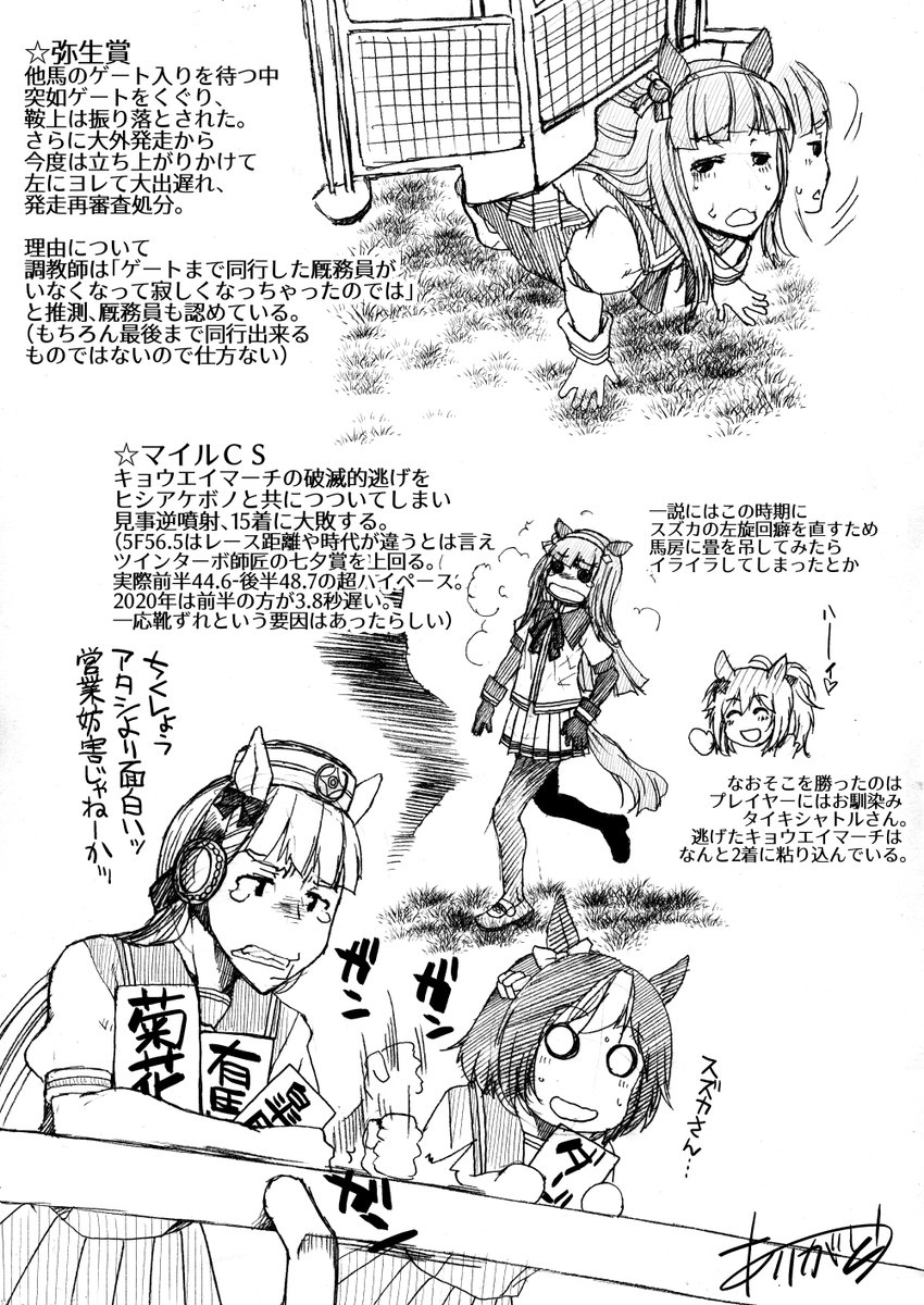 クラシック級では実は面白ウマだったスズカさん 3歳 クラシック級 時にやらかしたことはゴルシ以上ツインターボ師匠以上だったスズカさん 事案は概ね記憶にありましたが細部はwikiより引用 しかしシニア級 4歳 でスズカさんは一気に神話に駆け上がる 話題の