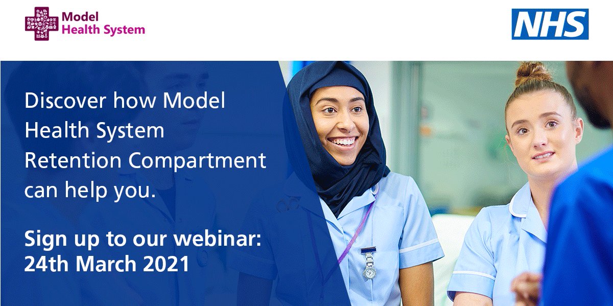 NHS Leadership Academy ๐ (@nhsleadership) on Twitter photo Want to learn more about how the <a href="/model_hospital/">ModelHealthSystem</a> retention compartment can help your #PeoplePlan activity? Join our free webinar at 1pm Tuesday 23 March to discover more bit.ly/MHRC-webinar
#NHSetention Want to learn more about how the <a href="/model_hospital/">ModelHealthSystem</a> retention compartment can help your #PeoplePlan activity? Join our free webinar at 1pm Tuesday 23 March to discover more bit.ly/MHRC-webinar
#NHSetention