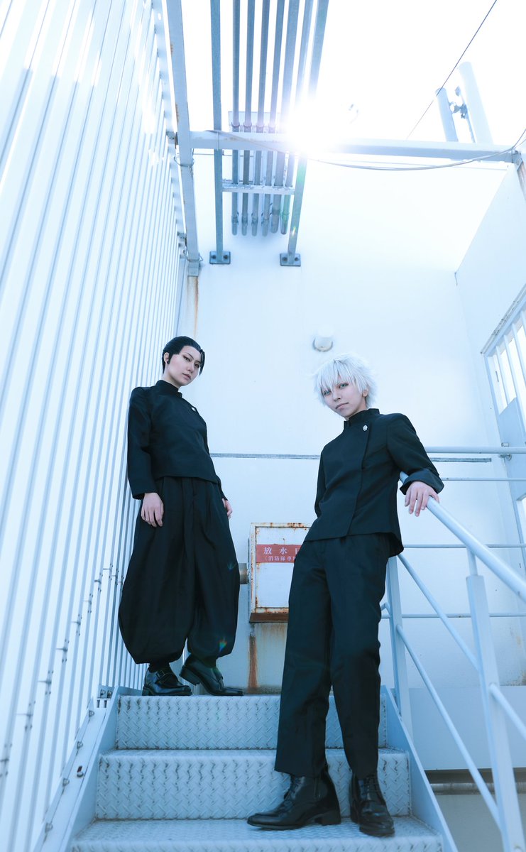 ac_cac00's tweet image. 【cos/呪術廻戦】
高専 五条/ 夏油
.
.
五: 櫻 (@XxxSKRx666xxX )
夏: Java
Photo: @Canon_love_love
#まっちょカメラ #Javaのコスプレ録