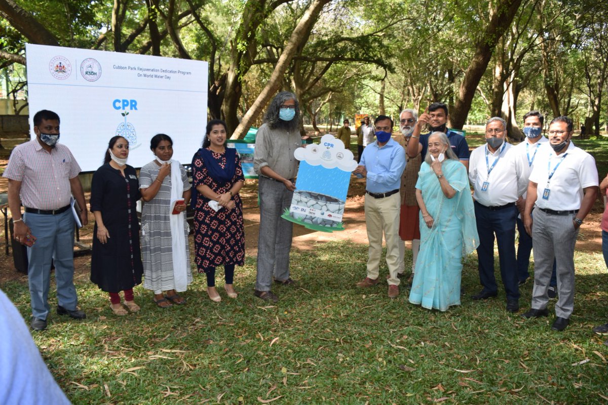 india_cares's tweet photo. Thanks to the support of Horticulture Department, Government of Karnataka, Cubbon Park now has Water security through rainwater recharge and revival of traditional open Wells.
#WorldWaterDay
#CatchTheRain #biomewnvironmentaltrust #friendsoflakes #firstamericanindia #cubbonpark https://t.co/ccWjffwB4C