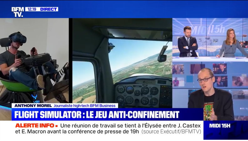 HoloForge_Itv's tweet photo. #MicrosoftFlightSimulator

Thanks @BFMTV  for this TV report. ✈

@msPartner @adcayrac @Othmanchiheb @AsoboStudio 

#MicrosoftFlightSimulatorVR #VirtualReality #VR

👉 Watch here: https://t.co/Pui3wRPqvV https://t.co/7oSB1Up7bs