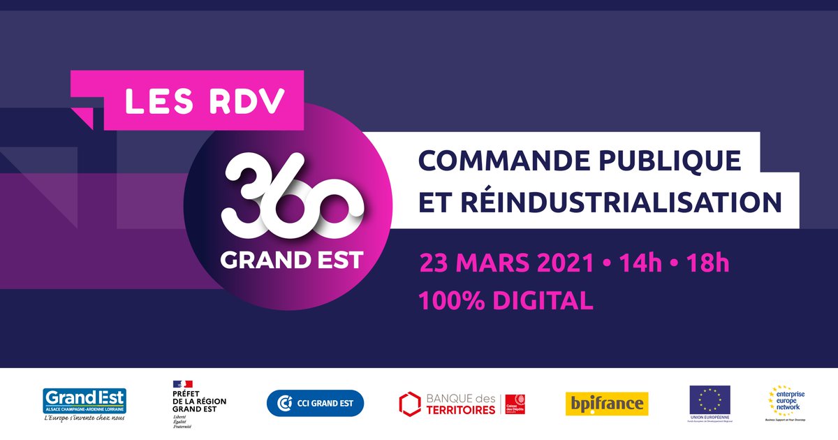 360GrandEst's tweet photo. 🔴Les #RDV360GrandEst c'est demain !🔴

🧑‍💻Retrouvez le programme complet ici https://t.co/ocSXlbT8FD 

👉Inscrivez-vous aux différentes séquences ici https://t.co/m1dkZec2gU https://t.co/aLxZgwMGn6