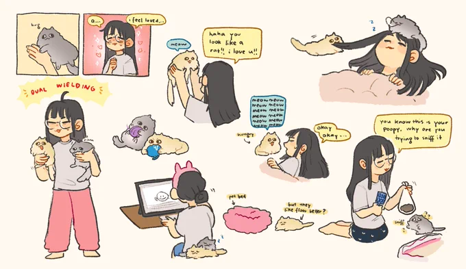 a week with kittens 