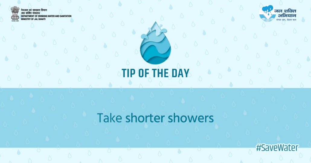 InfoGujarat's tweet image. Small changes in our daily lives can take us forward towards ensuring a #watersecure future for the nation. Follow the #savewater tip of the day.

#WorldWaterDay