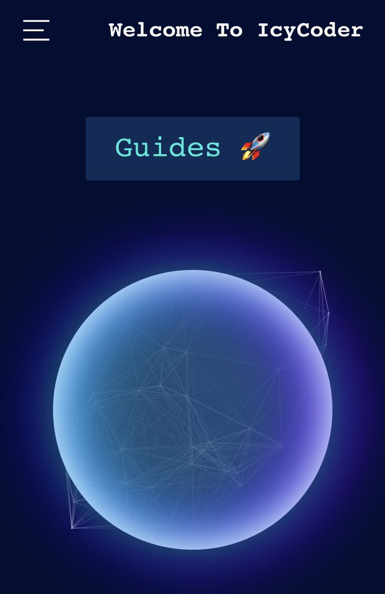 coder_icy's tweet photo. A nice and simple home page 👾 One call to action usually does the trick! https://t.co/ChSfBBeOSd