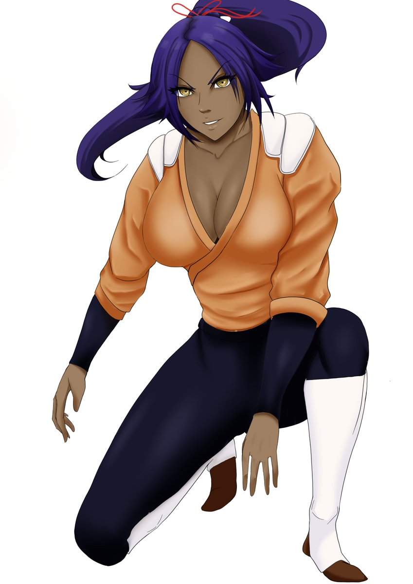itspreference's tweet photo. Still learning. #BLEACH_anime #BLEACH #anime #manga #fanart #yoruichi https://t.co/VDlWJZ2x8t