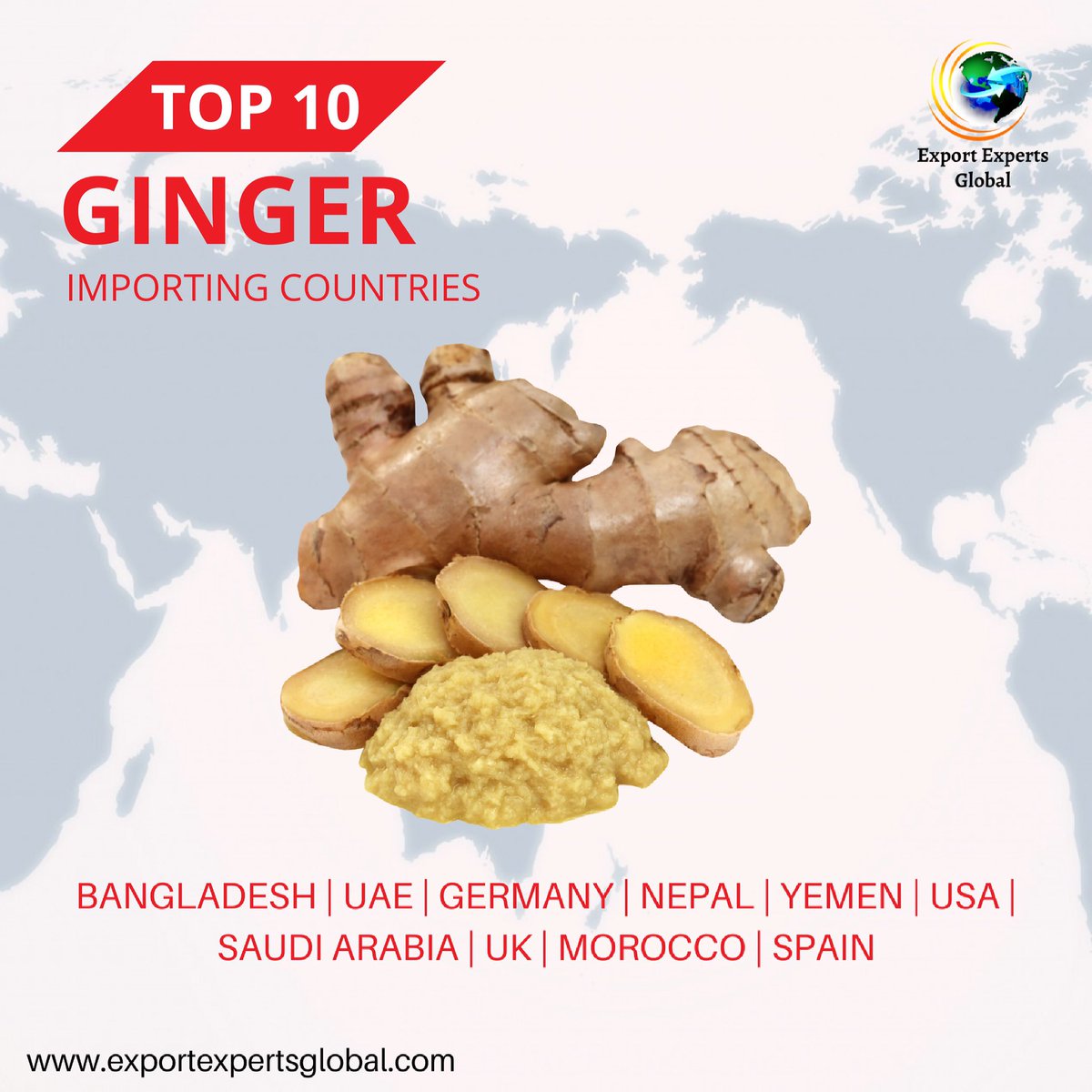 HarshDh71113240's tweet photo. Top 10 Ginger Importing Countries π
#ginger #spices #market #spicemarket #exportimport #export #import #spiceshop #food #country #indianspices #spiceitup #exportspices #importexport #wholesalespices #bangladesh #usa #uae #germany #top10 #spain #nepal #india https://t.co/UyPQEVU152