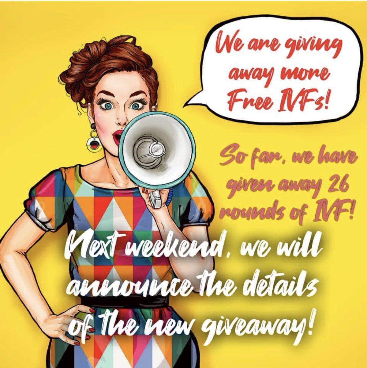 ivfbabble's tweet photo. We’re so excited .. we are going to be giving away more free rounds of IVF!! 🙏🎉😁
We have given away 26 IVFs with 5 little babies as a result ❤️❤️
https://t.co/j8mdIDZnzq
#freeivf #freeivfcycle #ivf #ttccommunity #fertility #fertilityjourney #fertilityawareness #costofivf https://t.co/3cmhvsDpaz