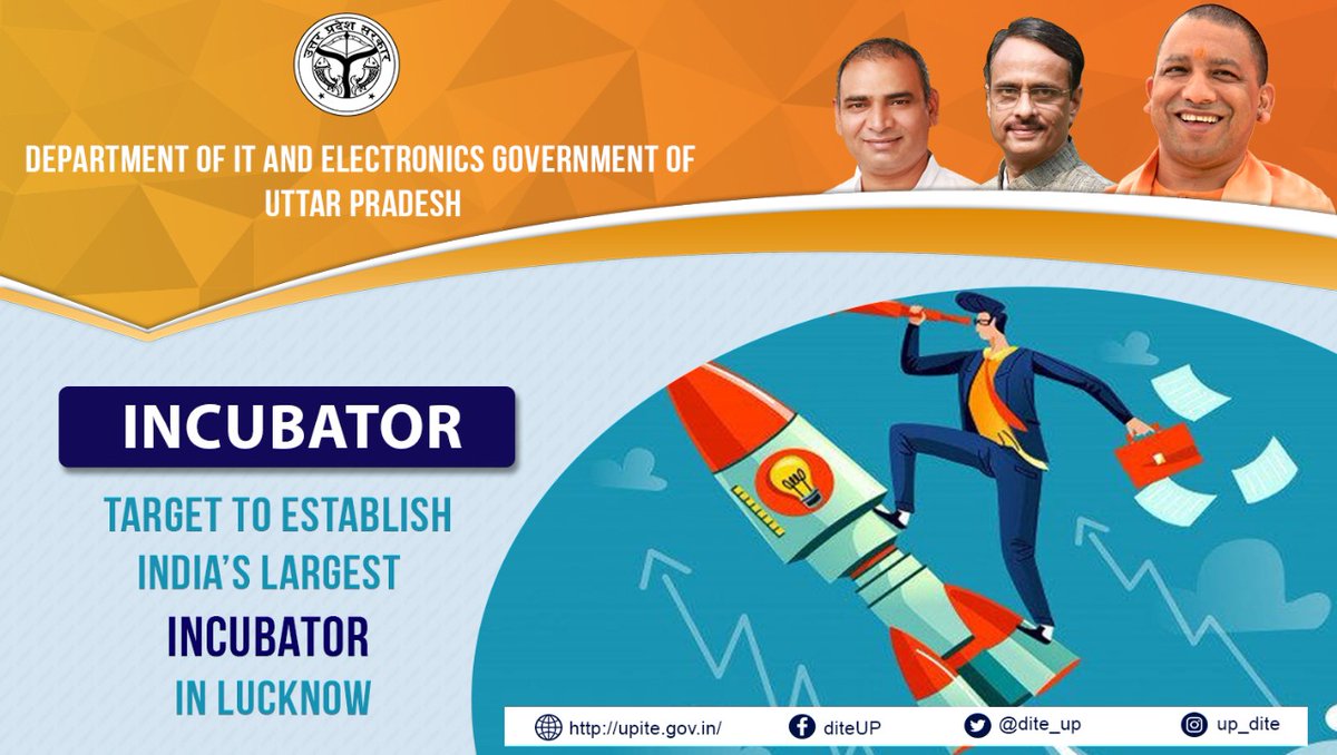 UPStartuppolicy's tweet photo. Lucknow will soon be home to India's largest incubation centre for startups. The centre will be spread across an area of 2.5 lac square feet, opposite the  Chaudhary Charan Singh Airport.
#ApnaUPDigitalUP
#incubator 

@myogioffice @CMOfficeUP @UPGovt @startupindia
@InfoDeptUP https://t.co/mffuggUgdm