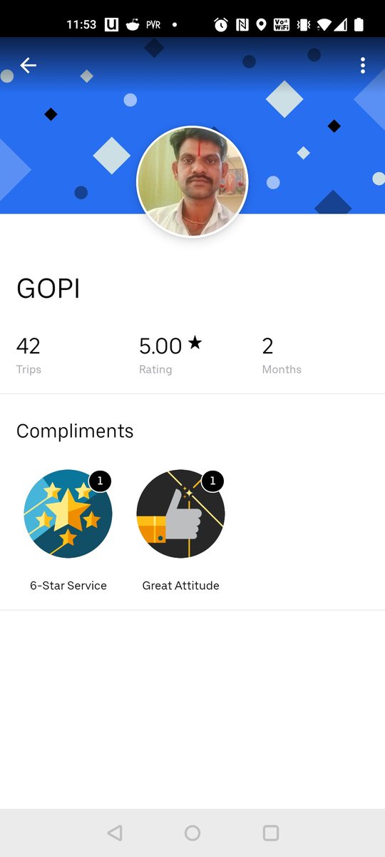 _abhineeta's tweet photo. Hey @Uber_Support 
I was wondering why this guy had completed only 42 trips in 2 months. He won't let me pay online and insists on taking cash. He isn't even cancelling on his end and wants me to do so. You might want to look into this. 
BTW, I don't want to be late to work! https://t.co/rfehmkqevn