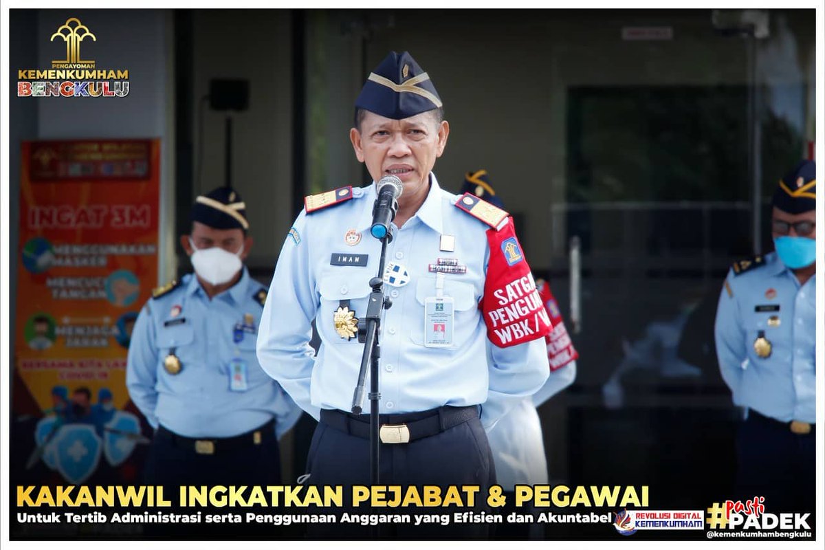 kemenkumbkl's tweet photo. *KAKANWIL INGATKAN PEJABAT DAN PEGAWAI TERTIB ADMINISTRASI SERTA MENGGUNAKAN ANGGARAN SECARA EFISIEN DAN AKUNTABEL*

Baca Selengkapnya----->https://t.co/yWYAfUzOlx

#PastiPADEK
#BengkuluPastiPADEK
#PeningkatanKualitasPelayananPublik 
#KumhamPASTI
#Kemenkumhamri
#diary_kemenkumham https://t.co/xcMdV25cIS