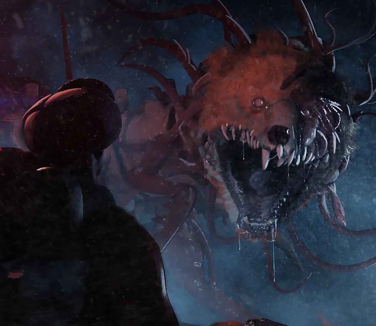 Corrupted Ice Bear. Image from <a href="/jamajurabaev1/">Jama Jurabaev</a>  Course two years ago.
#keyframe #illustration #movies #horror #conceptart