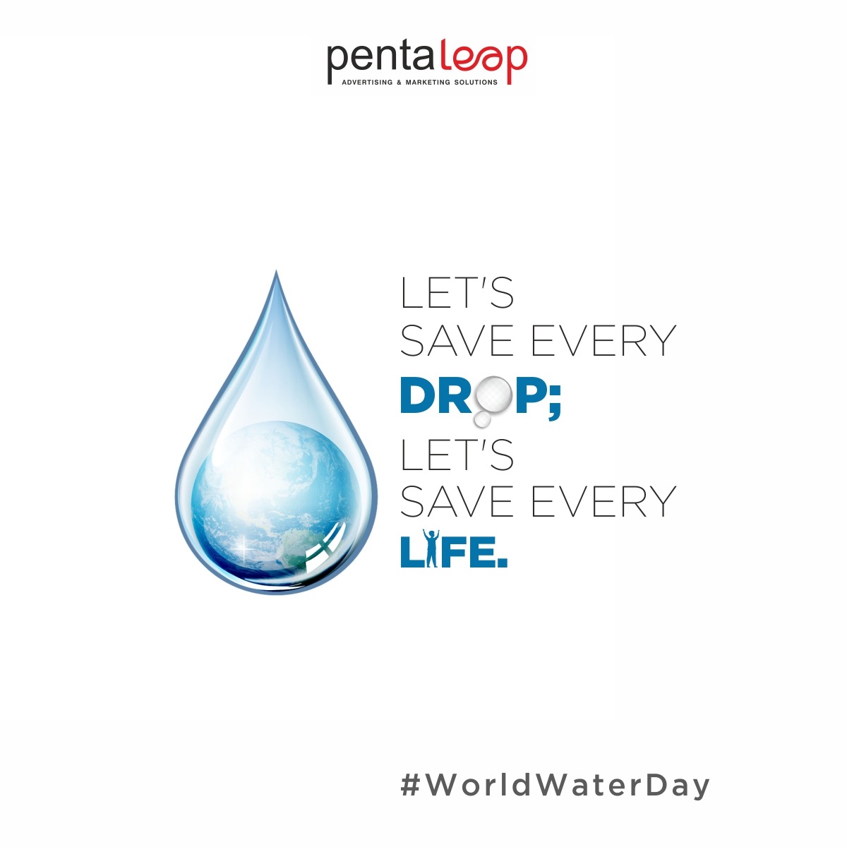 PentagonAdvg's tweet photo. Water scarcity is on the rise, and it's time that we make sure we save every drop before it's too late.
#worldwaterday 

#pentaleap #advertising #marketing #seo #sem #socialmedia #DigitalMarketing #branding #creatives #ads #content #campaign #clients #ideas https://t.co/rTJ4OPu3Tk
