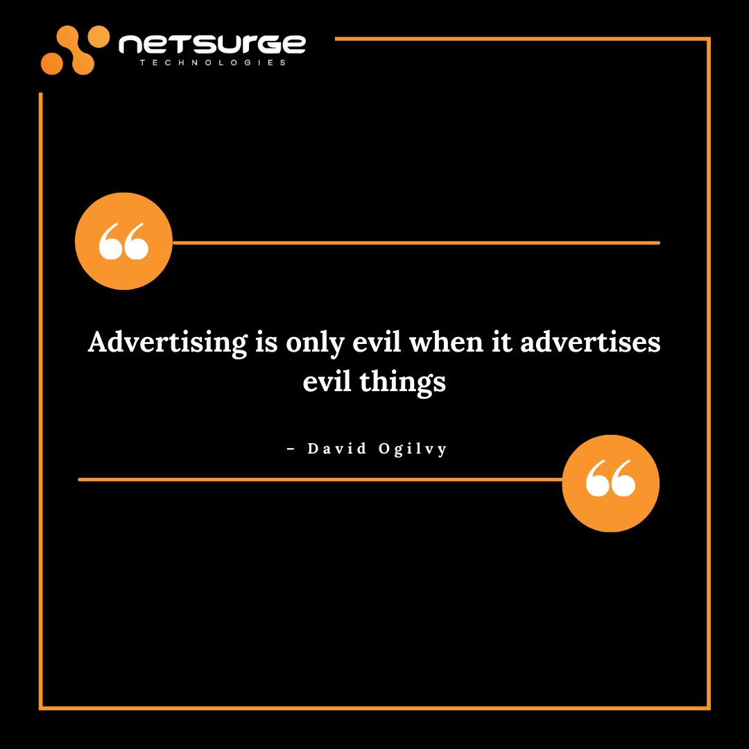 netsurgetech's tweet photo. “Advertising is only evil when it advertises evil things”
.
.
#SEO #SMM #seoagency #digitalmarketing #followusformore #advertising #SEOPartner #followusnow #SEM #SEOServicesCompany
#DFYSEO #likesharecomment #businesssuccess #businessstrategy #businessgrowthstrategy https://t.co/0TE9QazHmL