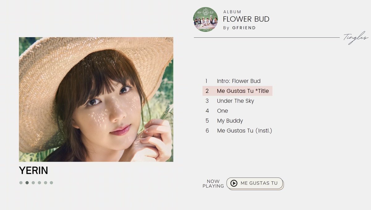 Tingleschannel's tweet photo. [Full Album] GFRIEND (여자친구) - Flower Bud❤
https://t.co/AHCMQqypyv
#Gfriend #FlowerBud #Sowon #Yerin #Eunha #Yuju #Sinb #Umji #여자친구 https://t.co/BhxvP0u669