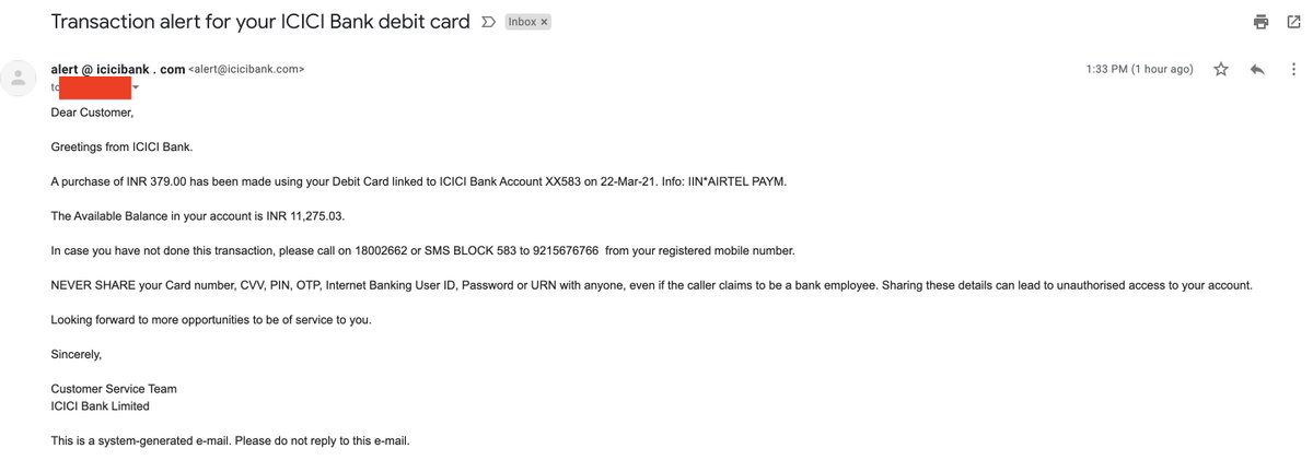 VishwasPatil's tweet photo. @ICICIBank @ICICIBank_Care you have registered my email to 3 or 4 people's accounts and keep sending me emails meant for them (sometimes confidential).. why can't you verify email addresses of your customers before sharing confidential data with strangers? https://t.co/AhhCGPBuCm