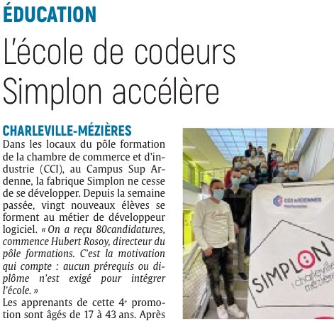 patrick_fostier's tweet photo. Nous n’étions pas bien nombreux en 2017 à nous mobiliser pour l’installation d’une école de codeurs en #ardenne. Depuis les formations se sont diversifiées et elles ont du succès. La formation dans les métiers en tension est l’une des clefs de notre avenir. #économie #emploi https://t.co/W3QjaS35kj