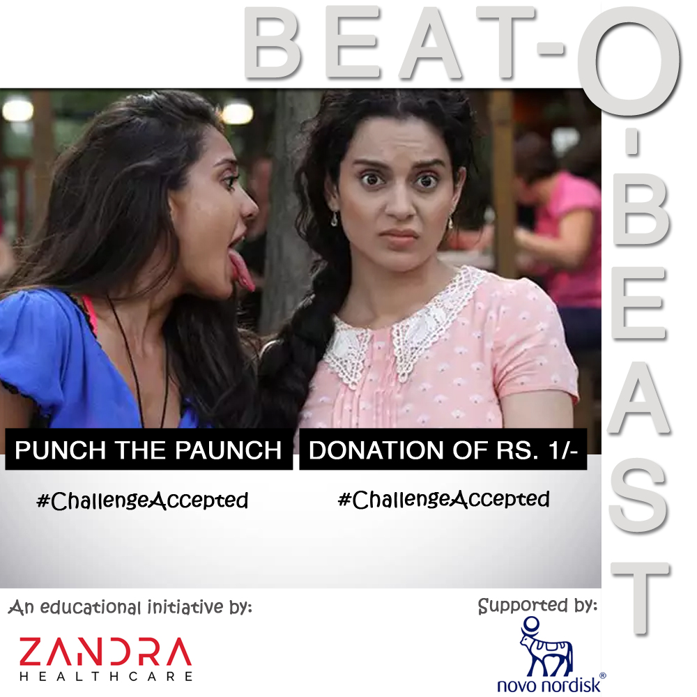 BeatOBeast's tweet image. We used an iconic moment from Queen &amp;amp; created a meme. But if the Queen herself participates/ RTs, the campaign will reach millions. A humble request to support either by punching ur loved one's paunch or donating at least Rs. 1/- @KanganaTeam (3/3)

#AboutObesity #NotBodyShaming