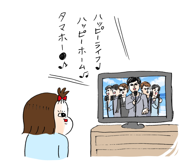 CMソングの替え歌してた娘さん(画像2枚) #育児漫画 