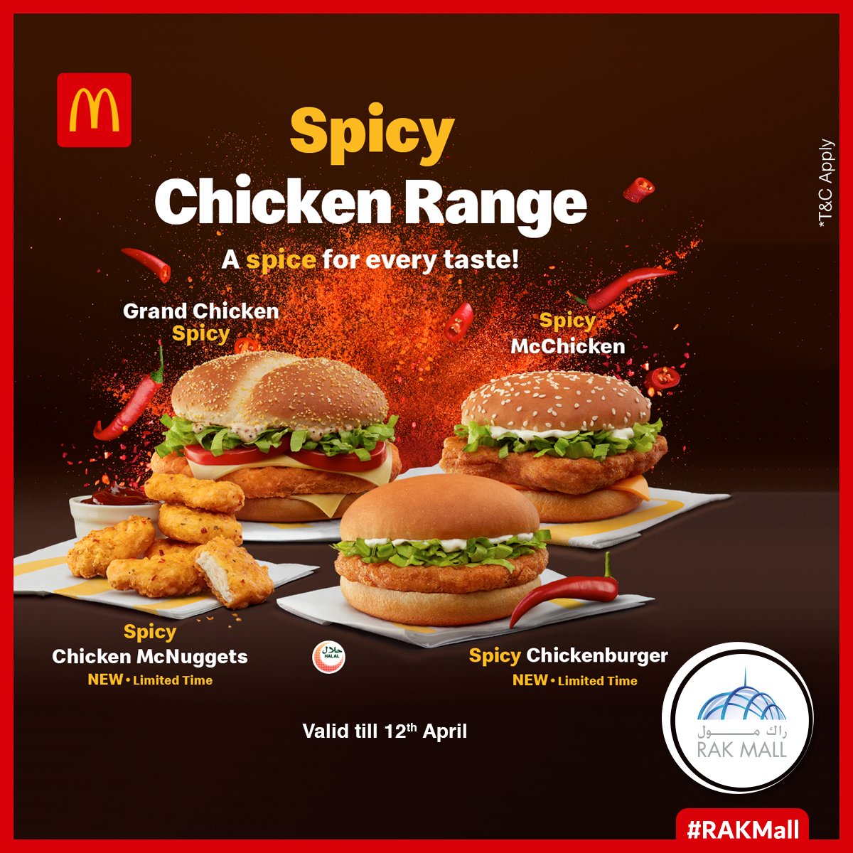 Rak Mall Di Twitter A Spice For Every Taste Your Favorites Are Now Back Available For A Limited Time At Mcdonald S The Flavorful Spicy Chicken Mcnuggets Spicy Chickenburger Alongside Our
