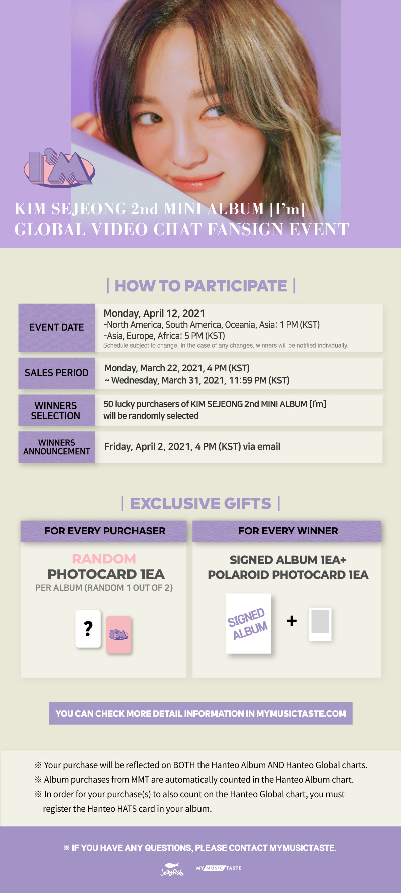 Mymusictaste Kim Sejeong 2nd Mini Album I M Global Video Chat Fansign Event Is Now Open Get Kim Sejeong 2nd Mini Album I M Via T Co An0ktciday And Take Your Chance To Talk
