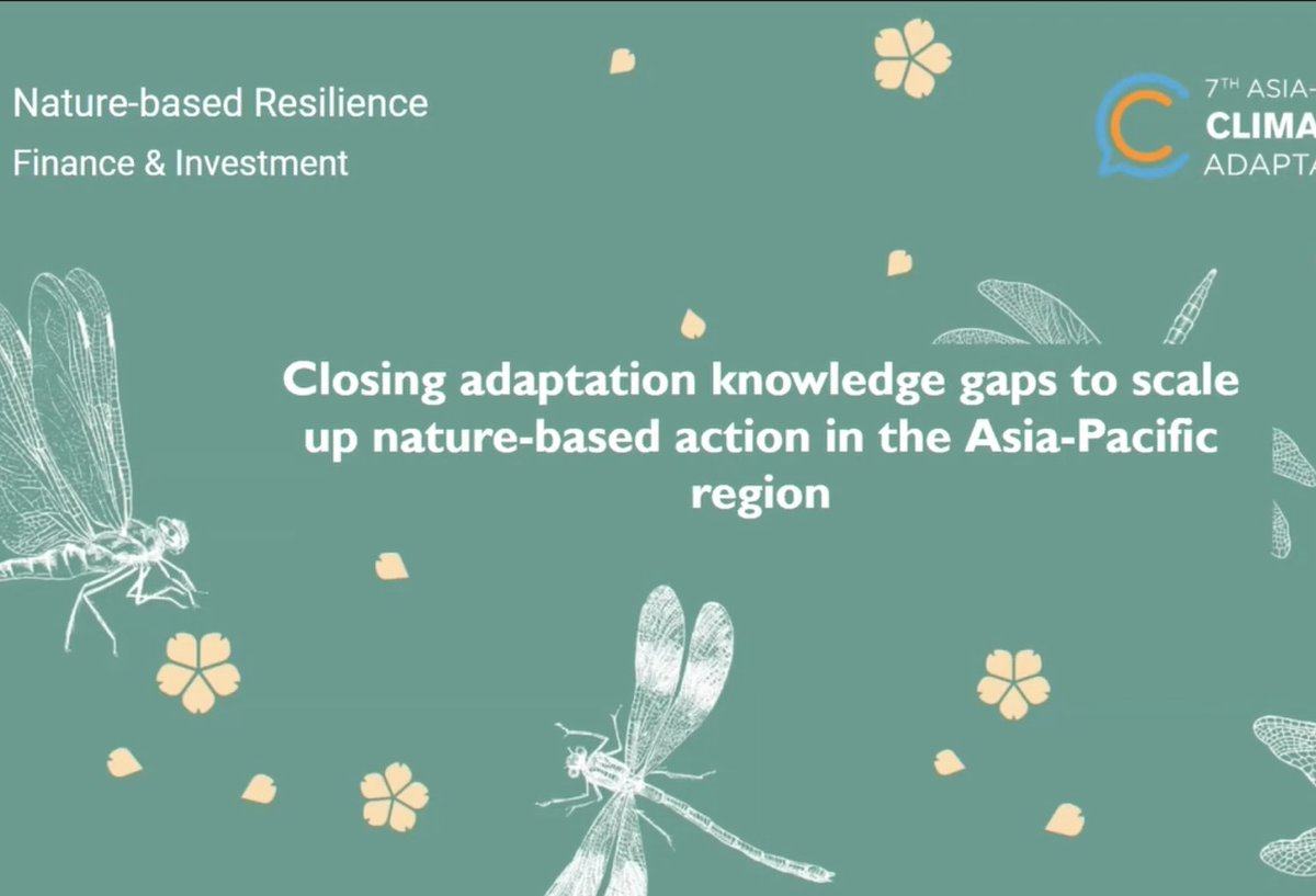 AdaptXChange's tweet photo. Missed the #APAN2020 session with the @UNFCCC &amp; @UNEP?

From building partnerships &amp; ecosystem restoration to addressing #GenderEquality; experts from the ground share #NatureBasedSolutions to scale #ClimateAction.

Watch the full session here: https://t.co/0h583DvVWT https://t.co/o6A39SueFd