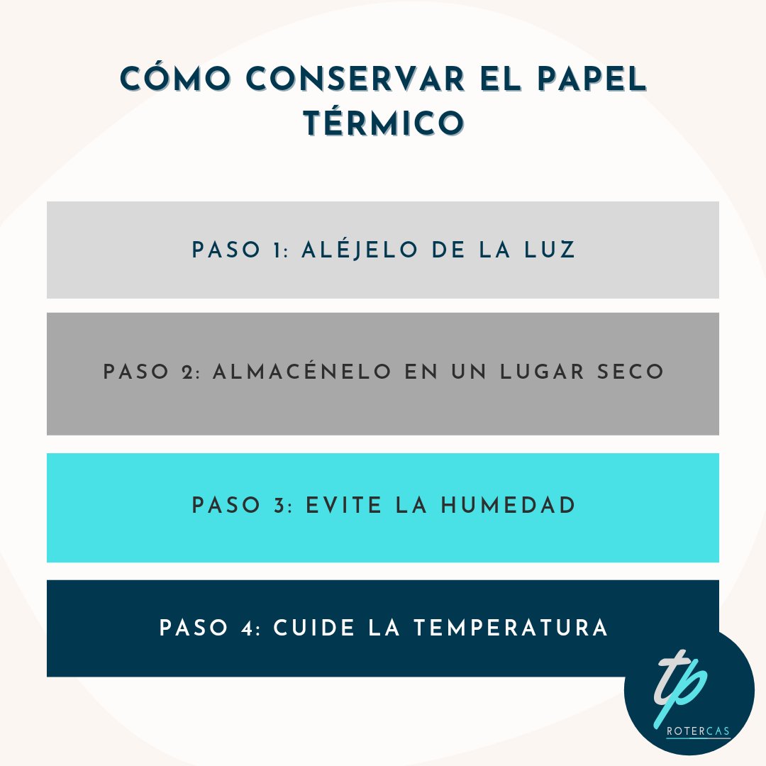 ✔📦
Almacenar los productos es clave para su buen mantenimiento. 
Aquí os dejamos unos consejos para consevar el papel térmico.

#Rotercas #papeltérmico #impresora #almacenamiento