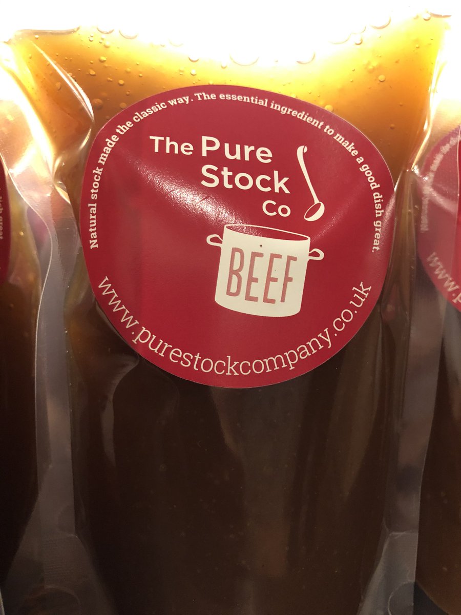ThePureStockCo's tweet photo. PURE BEEF STOCK - the colour and flavour is down to the quality of our bones...it all starts with the farmer.
#provenance #farmtoplate #local #beeffarming #beefstock #beefbroth #devonfood #devonlife #foodie #foodbloggersuk #devon #ukfoodhour #local #beef #purestock #butchers https://t.co/hYNBMkkgK9