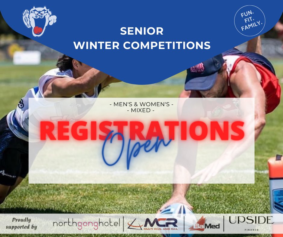 Register now for the 2021 Winter Comp by clicking the link below.
It starts May 10 &amp; 11, just $900 a team with Men’s, Women’s and Mixed divisions.
profile.mysideline.com.au/register/comps…
#gongtouch #funfitfamily #touchfooty @nsw_touch