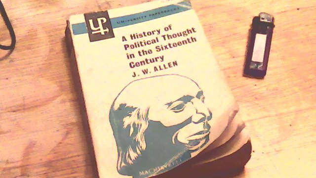 ac_macdonald's tweet photo. Detailed #reading Allen’s ‘A History of Political Thought in C16th’. Allen explores political thinkers at the time of the Reformation&amp; nascent Monarchies, tracing ideas wrt the relationship between God-State-People, the divine right of Kings&amp; religion. Excellent intro. Rate:4/5. https://t.co/SPcP9PM3SW