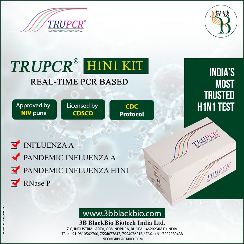 3B_BlackBio's tweet photo. TRUPCR H1N1 Kit

Real-Time PCR Based Kits

For More

Call: 755 407 7847 / 755 407 6518
Email: info@3bblackbio.com
Visit: https://t.co/j28Edlophv

#3BBlackBio #Biotech #Biotechnology #TRUPCR #KIT #PCR #PCRKit #H1N1 #H1N1kit #RealTimePCR #Medical #Healthcare #Health #Diagnostickits https://t.co/yl4QjnXJDz
