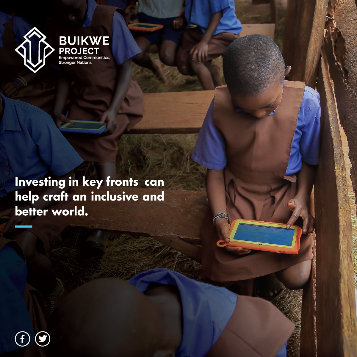 We need to raise our ambition, inspire a massive movement to solutions on three major fronts: poverty, gender equality and climate action.

#BuikweProject
#SmartCommunities
#SmartFarming